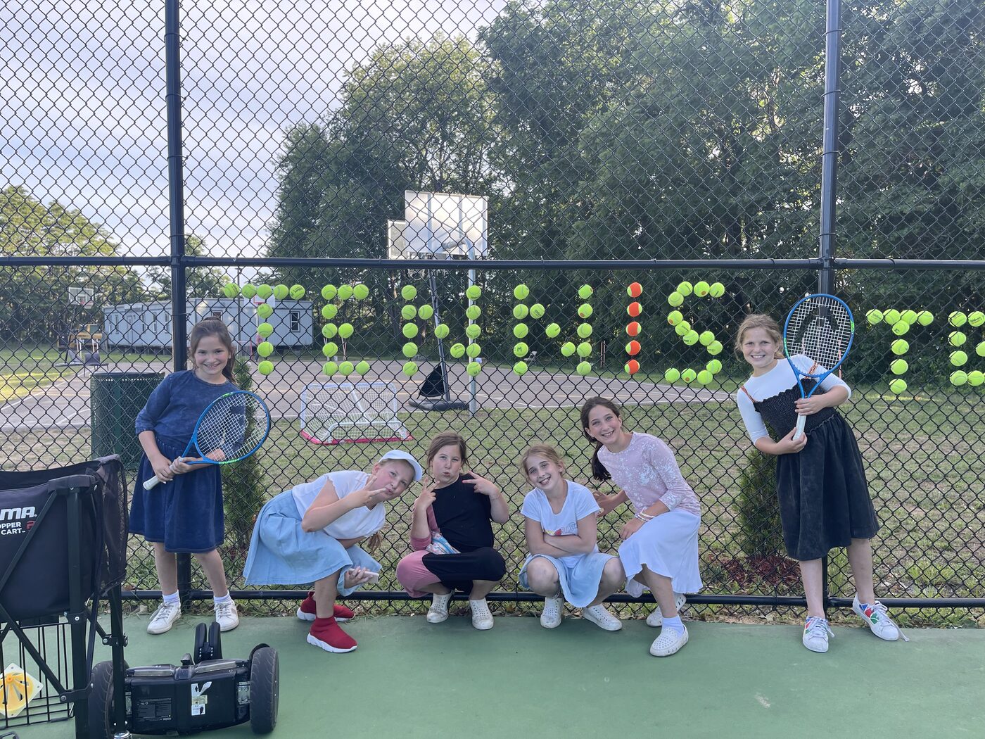 Tennis spelled in balls