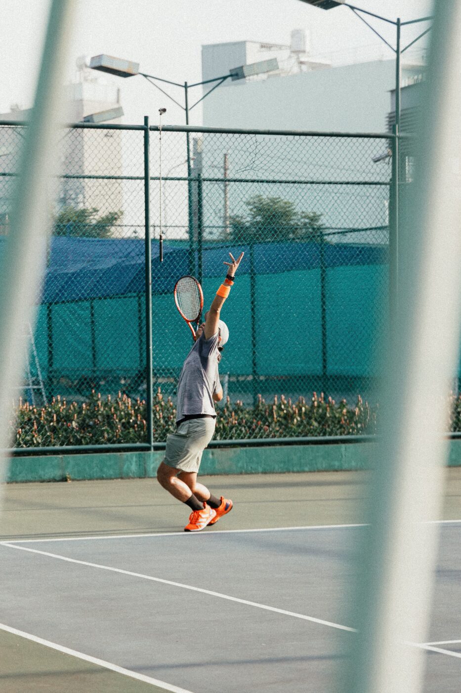 Serve through the fence